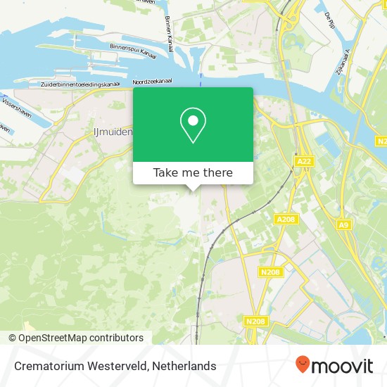 Crematorium Westerveld map