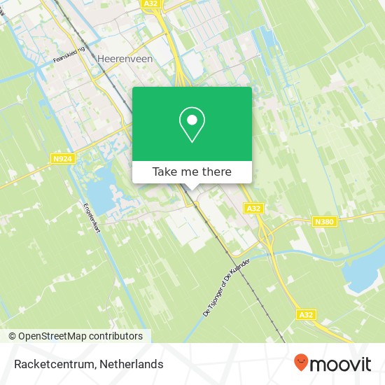 Racketcentrum map