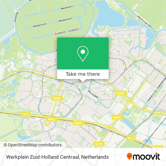 Werkplein Zuid-Holland Centraal map