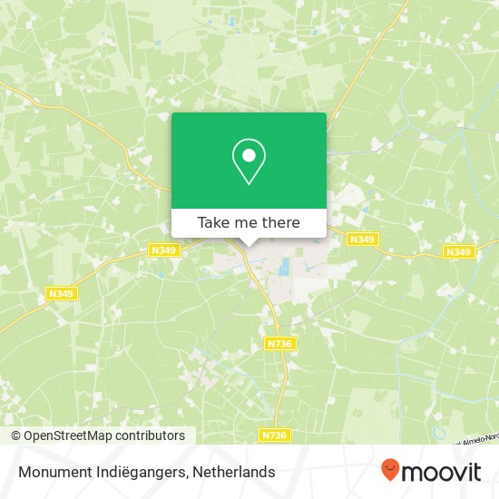 Monument Indiëgangers map
