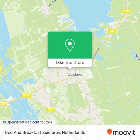 Bed And Breakfast Zuidlaren Karte