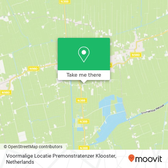 Voormalige Locatie Premonstratenzer Klooster Karte