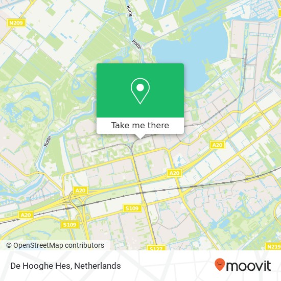 De Hooghe Hes map