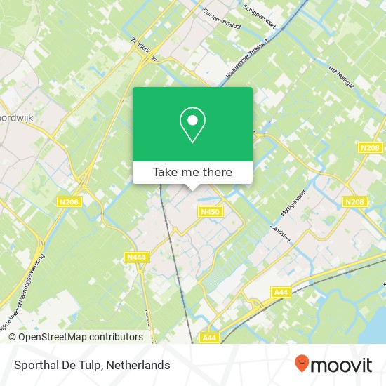 Sporthal De Tulp map