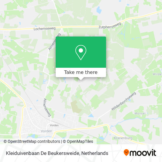 Kleiduivenbaan De Beukersweide map