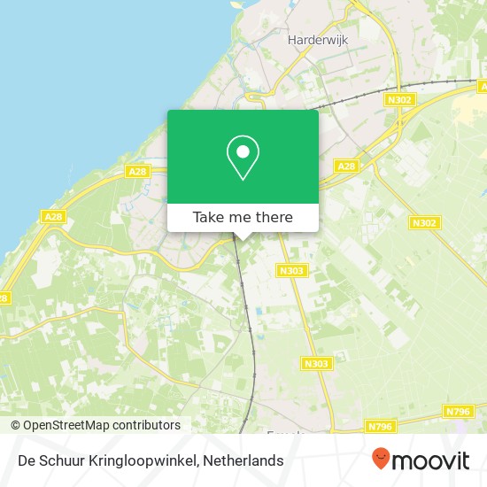 De Schuur Kringloopwinkel map