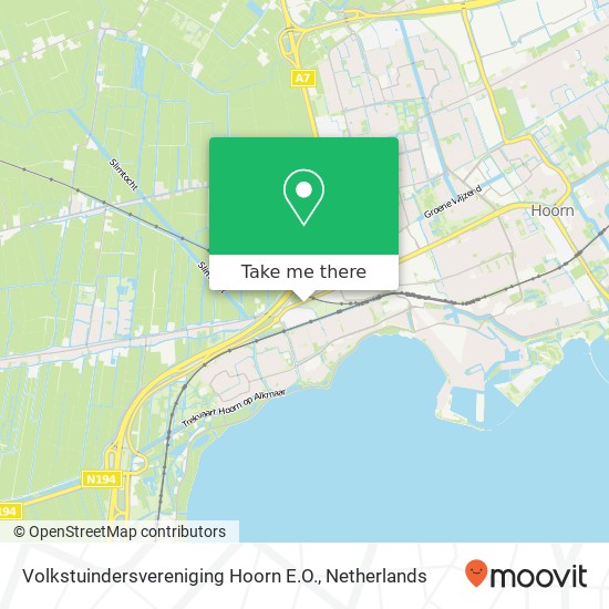 Volkstuindersvereniging Hoorn E.O. map