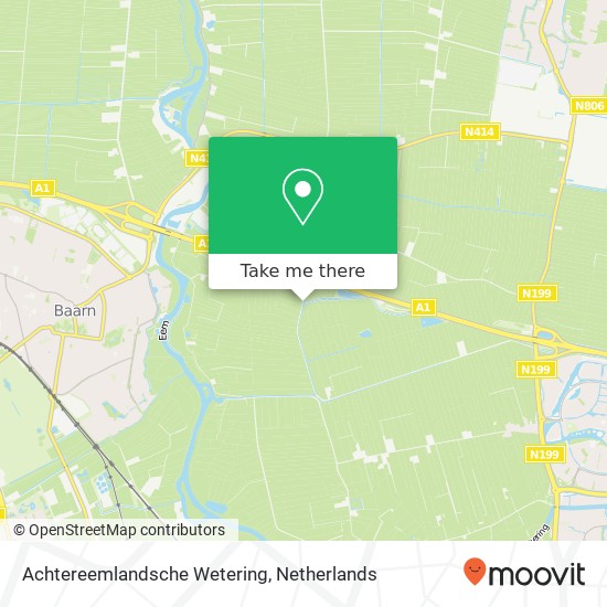 Achtereemlandsche Wetering map