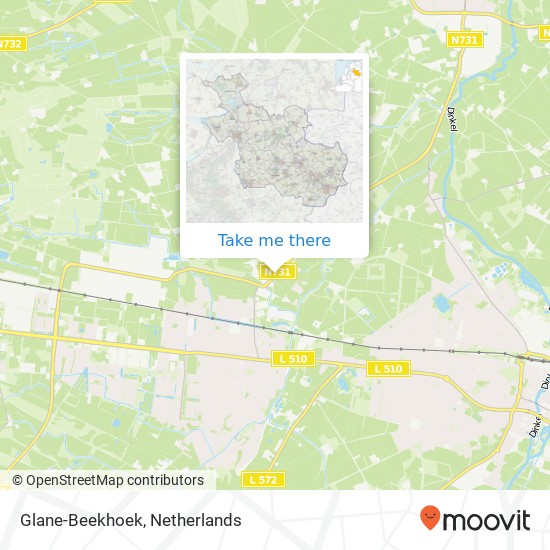 Glane-Beekhoek Karte