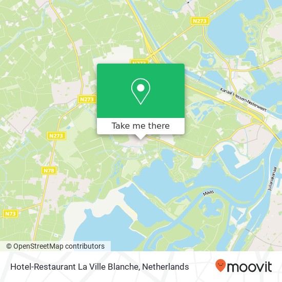 Hotel-Restaurant La Ville Blanche map
