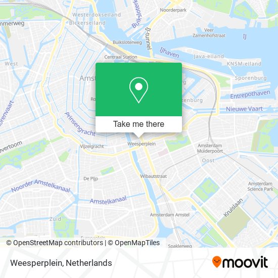 Weesperplein map