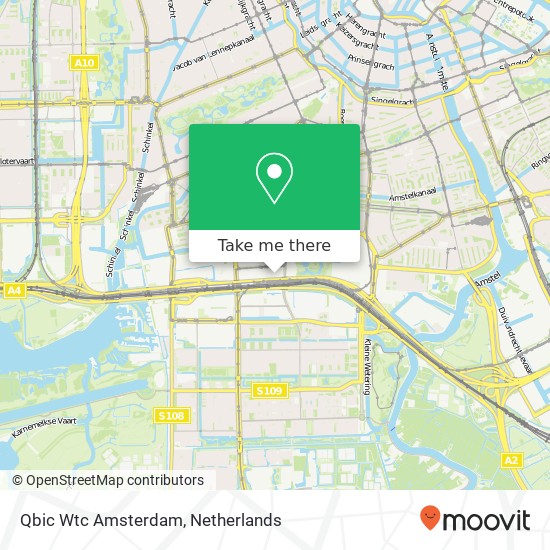 Qbic Wtc Amsterdam map