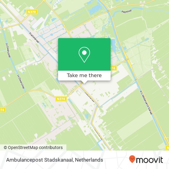 Ambulancepost Stadskanaal map