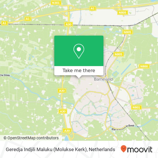 Geredja Indjili Maluku (Molukse Kerk) map