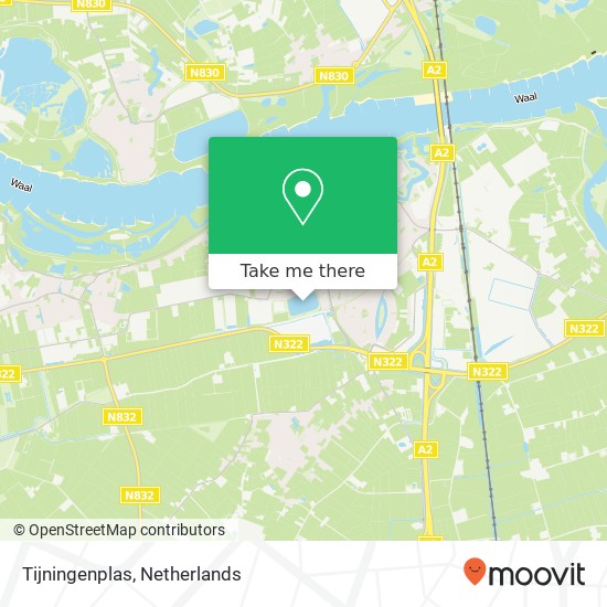 Tijningenplas map