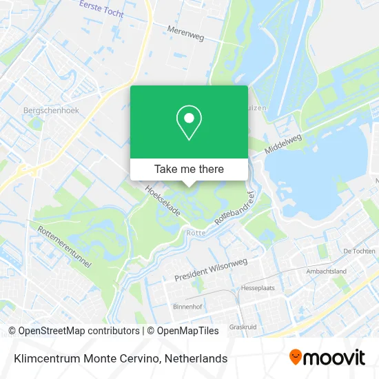 Klimcentrum Monte Cervino map