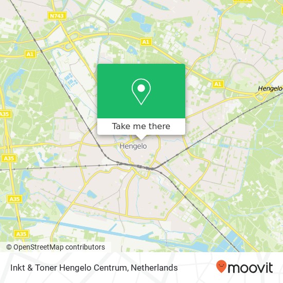 Inkt & Toner Hengelo Centrum map