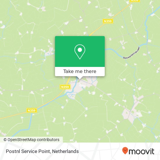 Postnl Service Point map