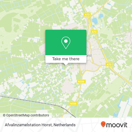 Afvalinzamelstation Horst map