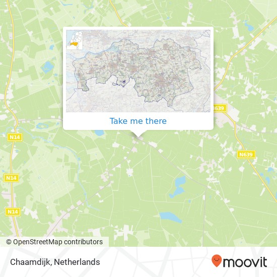 Chaamdijk map