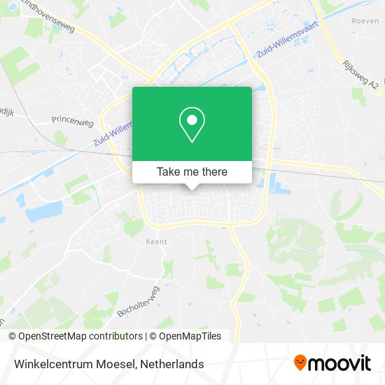 Winkelcentrum Moesel map