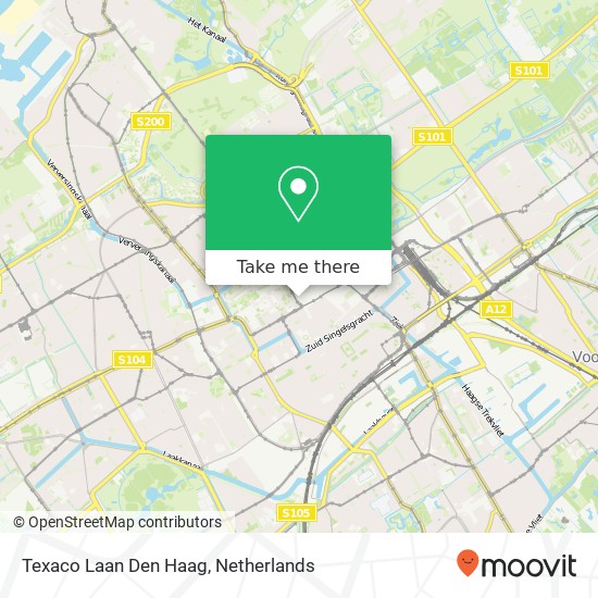 Texaco Laan Den Haag map