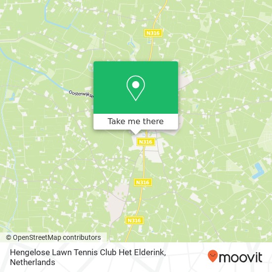 Hengelose Lawn Tennis Club Het Elderink map