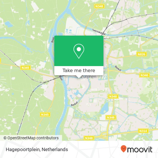 Hagepoortplein map