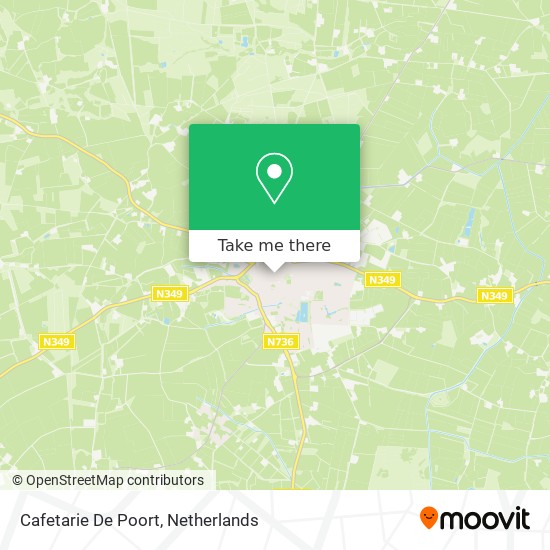 Cafetarie De Poort map