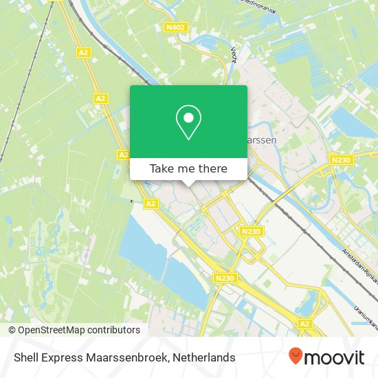 Shell Express Maarssenbroek map