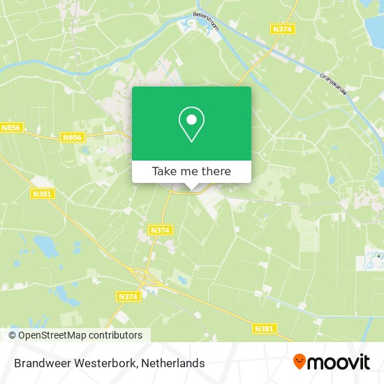 Brandweer Westerbork map