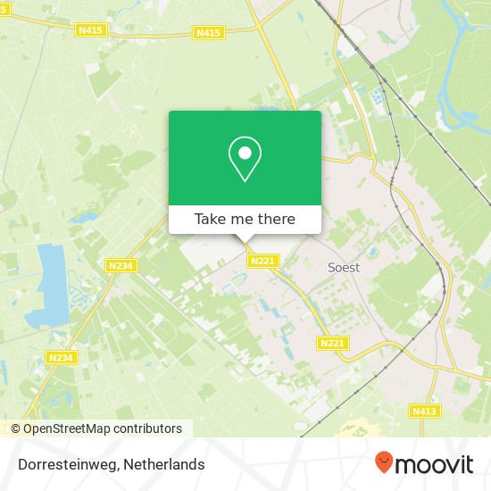 Dorresteinweg map