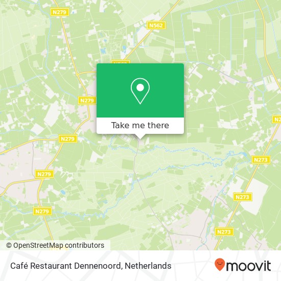 Café Restaurant Dennenoord map