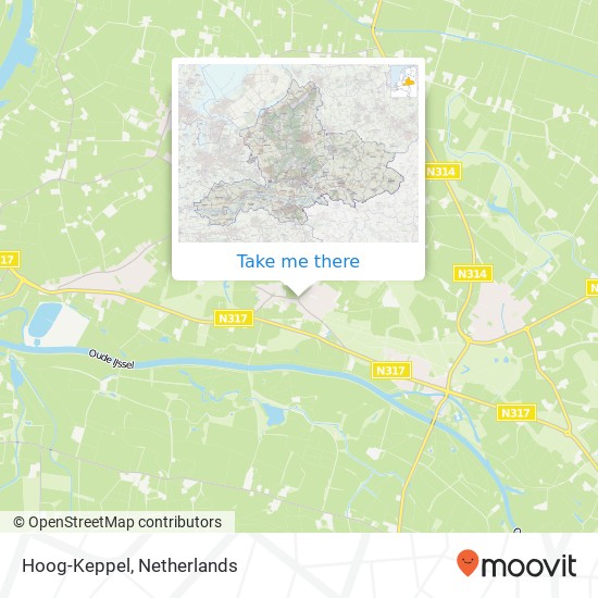 Hoog-Keppel map