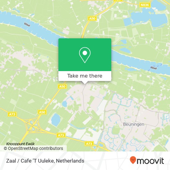 Zaal / Cafe 'T Uuleke Karte