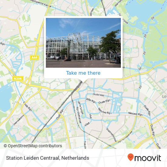 Station Leiden Centraal map