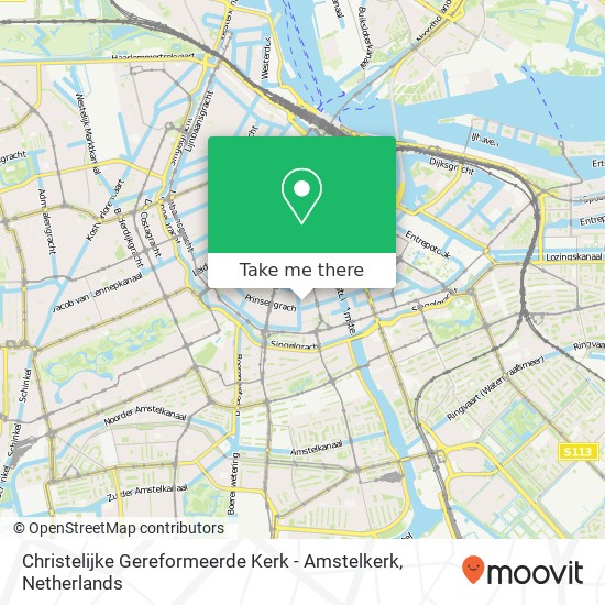 Christelijke Gereformeerde Kerk - Amstelkerk Karte