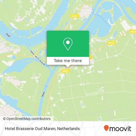 Hotel Brasserie Oud Maren map