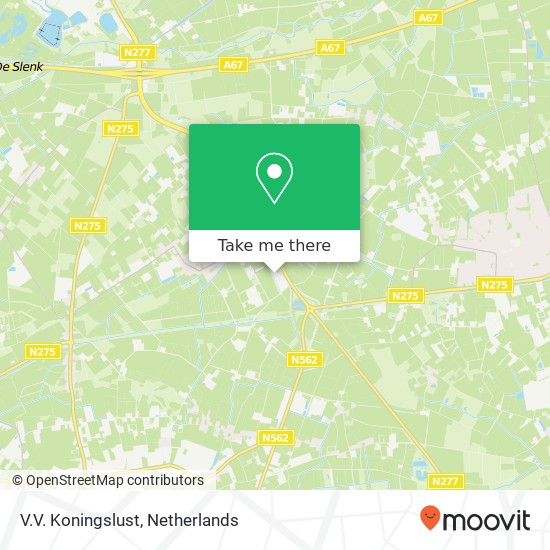 V.V. Koningslust map