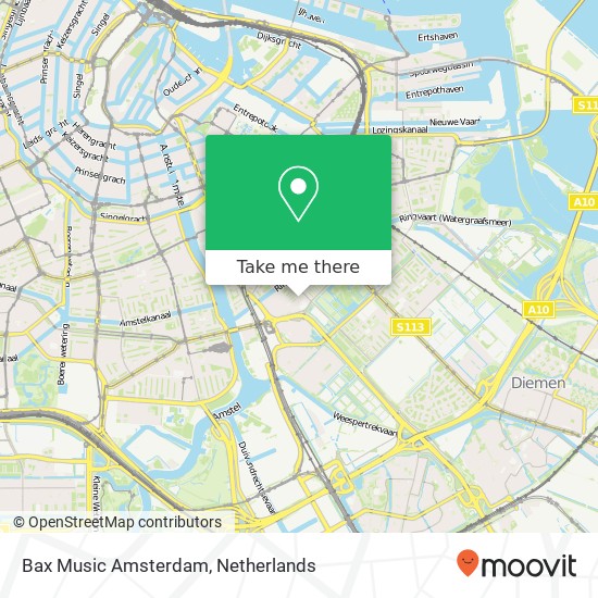 Bax Music Amsterdam Karte