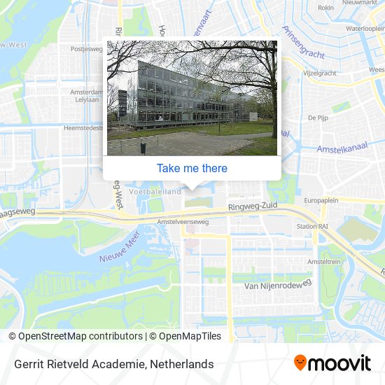 Gerrit Rietveld Academie map
