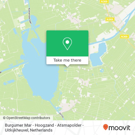 Burgumer Mar - Hoogzand - Atsmapolder - Uitkijkheuvel map