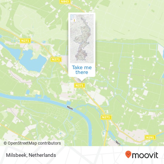 Milsbeek map
