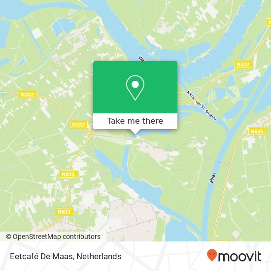 Eetcafé De Maas map