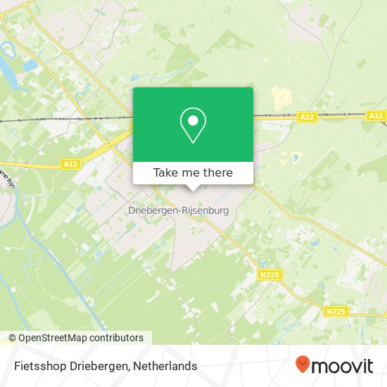 Fietsshop Driebergen map