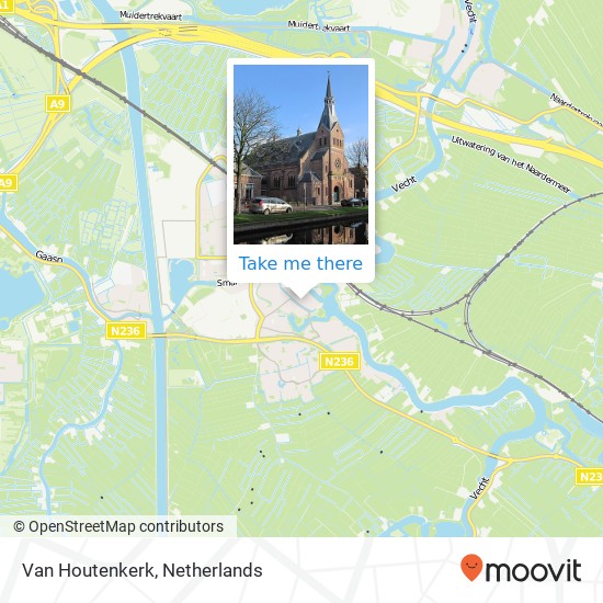 Van Houtenkerk map