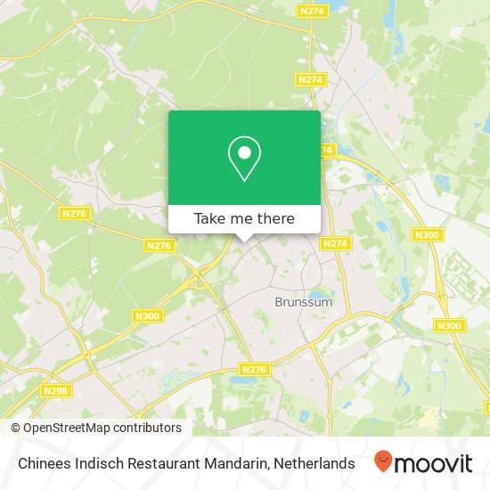 Chinees Indisch Restaurant Mandarin map