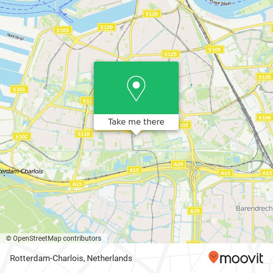 Rotterdam-Charlois Karte