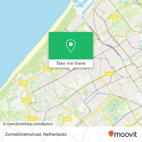 Zonnebloemstraat map