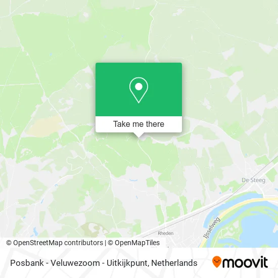 Posbank - Veluwezoom - Uitkijkpunt map